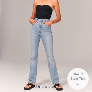 NWOT. Abercrombie & Fitch 70’s Vintage Flare High Rise Jeans.